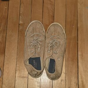 Sperry Boat Shoes Soft Tan material